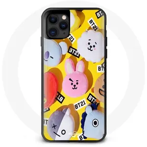 Coque pour Iphone 12 Pro BTS Bangtan Sonyeondan BT21 Tata Chimmy Cooky Rj Shooky Koya Mang Et Van Maniacase pas cher