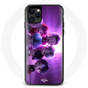 Coque pour Iphone 13 Mini BTS TinyTAN Animation Affiche RM Jin Suga J-Hope Jimin V Et Jungkook Mic Drop Maniacase pas cher