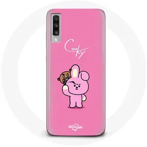 Coque pour Samsung Galaxy A70 BTS Bangtan Sonyeondan BT21 Shooky Suga Et Cooky Jungkook Maniacase pas cher