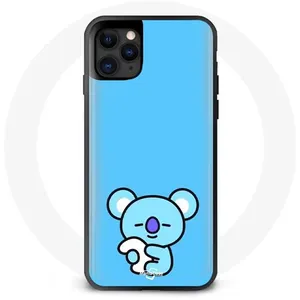 Coque pour Iphone 13 Pro Bangtan BTS BT21 Koya RM Fond Bleu Maniacase pas cher