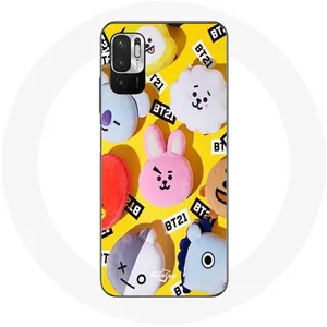 Coque pour Xiaomi Poco M3 Pro BTS Bangtan Sonyeondan BT21 Tata Chimmy Cooky Rj Shooky Koya Mang Et Van Maniacase pas cher