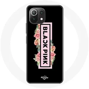 Comparateur de prix : Coque pour Xiaomi Mi 11 Lite Blackpink Groupe de K-pop Logo Noir Rose Fond Noir Maniacase
