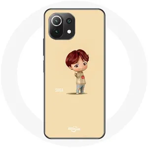 Coque pour Xiaomi Mi 11 Lite BTS TinyTAN Animation Suga Maniacase pas cher