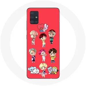 Coque pour Samsung Galaxy A51 5G BTS Animation BT21 Affiche Maniacase pas cher