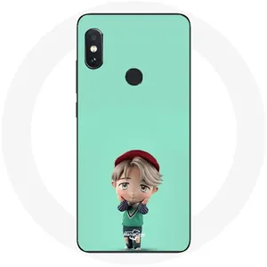MANIACASE Coque pour Xiaomi Redmi Note 5 Pro BTS TinyTAN Animation Jimin pas cher