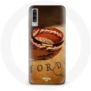 MANIACASE Coque pour Samsung Galaxy A50 Le Seigneur des anneaux Les Anneaux de p... pas cher