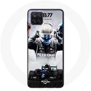 Coque pour Samsung Galaxy A42 5G Formule 1 Valtteri Bottas pilote de course F1 Noir Maniacase pas cher