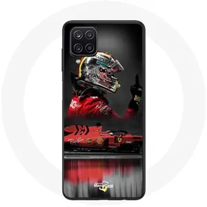 Coque pour Samsung Galaxy A42 5G Formule 1 Sebastian Vettel Pilote automobile F1 Rouge Maniacase pas cher