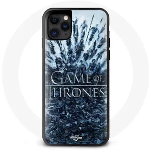 Coque pour Iphone 11 Pro Max Game of Thrones saison 8 Episode 1 Le Trône de Fer Personnages logo Gris Maniacase pas cher