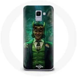 Coque pour Samsung Galaxy A8 2018 Loki Thor Ragnarok avec Casque Affiche Personnage Série Saison 1 Maniacase pas cher