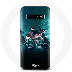 MANIACASE Coque pour Samsung Galaxy s10 edge Demon Slayer Manga Tanjiro et Nezuk... pas cher