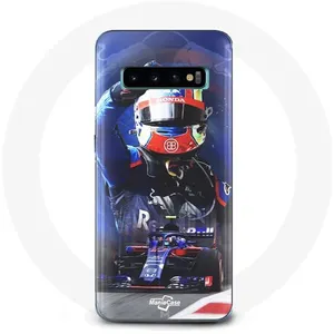Coque pour Samsung Galaxy S10 edge Formule 1 Pierre Gasly Pilote automobile F1 Rouge Bleu Maniacase pas cher