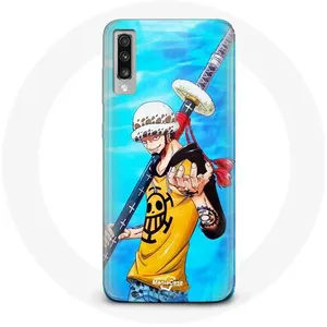 MANIACASE Coque pour Samsung Galaxy A50 One Piece Manga Trafalgar Law epée pas cher