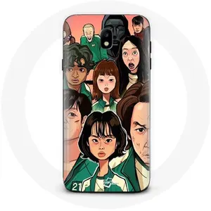 Coque pour Samsung Galaxy S5 Squid Game Affiche personnages Fanart Maniacase pas cher