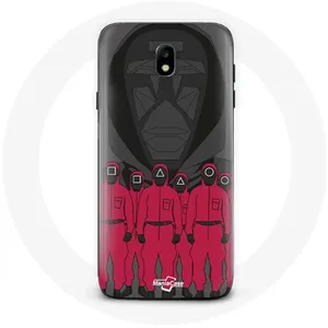 Coque pour Samsung Galaxy S5 Squid Game Affiche masques personnages Maniacase pas cher