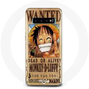 Coque pour Samsung Galaxy s10 edge One Piece wanted Luffy Maniacase pas cher