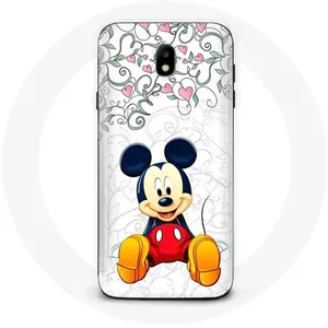 Coque pour Samsung Galaxy S4 Mickey Mouse Fleurs Coeurs Maniacase pas cher