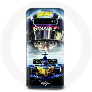 Coque pour Samsung Galaxy S10 edge Formule 1 Fernando Alonso Díaz pilote automobile espagnol de F1 Maniacase pas cher