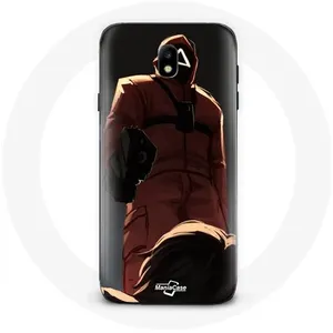 Coque pour Samsung Galaxy S5 Squid Game Soldat Rouge avec Masque Trian... pas cher