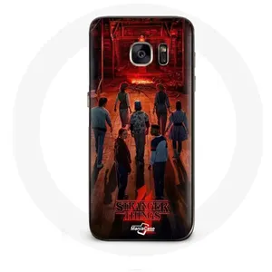 Coque pour Samsung Galaxy S7 Edge Stranger Things Affiche Equipages Fan Art Saison 4 Maniacase pas cher