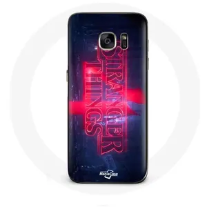Coque pour Samsung Galaxy S7 Stranger Things Logo Transparent Saison 4 Bande annonce 2022 Maniacase pas cher
