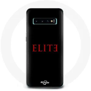 Coque pour Samsung Galaxy S10 Elite Saison 5 Logo Rouge Fond Noir Maniacase pas cher