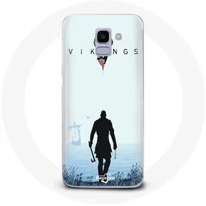 Coque pour Samsung Galaxy J6 2018 Vikings Série Saison 6 Ragnar Lothbrok La Bande Annonce 2022 Maniacase pas cher