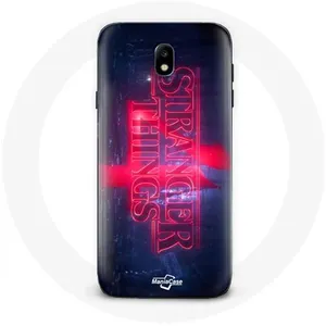 Coque pour Samsung Galaxy J5 2017 Stranger Things Logo Transparent Saison 4 Bande annonce 2022 Maniacase pas cher