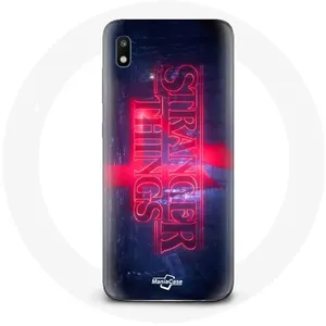 Coque pour Samsung Galaxy A10 Stranger Things Logo Transparent Saison 4 Bande annonce 2022 Maniacase pas cher