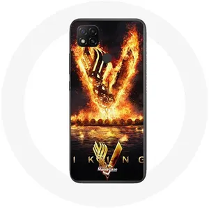Coque pour Xiaomi Redmi 9C Vikings Série Saison 6 logo V Epée de Feu F... pas cher