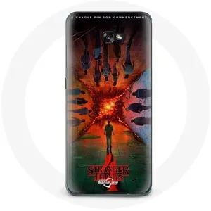 Coque pour Samsung Galaxy A3 2016 Stranger Things Saison 4 Affiche Equipages de la Nouvelle Théorie Maniacase pas cher