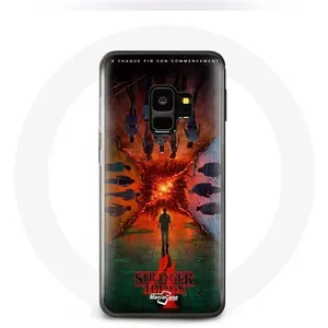 Coque pour Samsung Galaxy S9 Stranger Things Saison 4 Affiche Equipages de la Nouvelle Théorie Maniacase pas cher