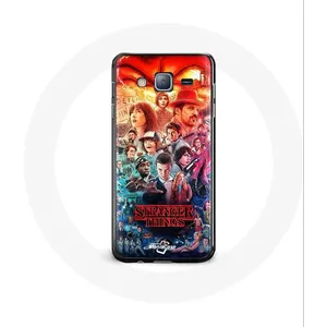 Coque pour Samsung Galaxy Grand Prime Stranger Things Teaser Saison 4 Affiche Personnages Art Maniacase pas cher