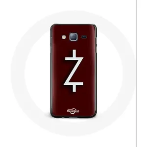 Coque pour Samsung Galaxy J5 Ozark Saison 4 Logo Z Blanc Fond Rouge Maniacase pas cher