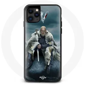 MANIACASE Coque pour Iphone 11 Vikings Série Saison 6 Ragnar Lothbrok logo V Epé... pas cher