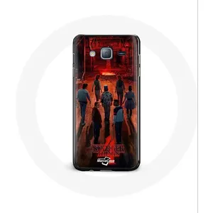 Coque pour Samsung Galaxy A3 Stranger Things Affiche Equipages Fan Art Saison 4 Maniacase pas cher