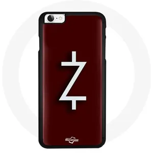 Coque pour Iphone 5 Ozark Saison 4 Logo Z Blanc Fond Rouge Maniacase pas cher