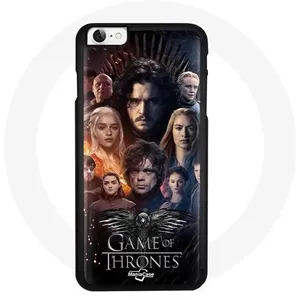 Coque pour Iphone 4 Game of Thrones Saison 8 Le Trône de Fer L'affiche de L'équipage Logo Aigle Gris Maniacase