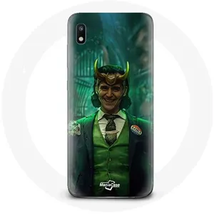 Coque pour Samsung Galaxy A10 Loki Thor Ragnarok avec Casque Affiche Personnage Série Saison 1 Maniacase pas cher