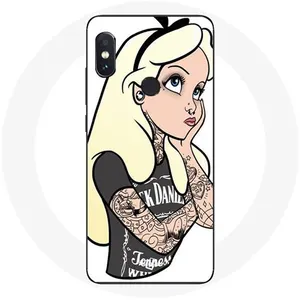 Coque pour Xiaomi Redmi Note 5 AI Dual Camera Alice princesse tatouée Maniacase pas cher