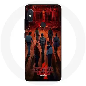 Coque pour Xiaomi Redmi Note 5 AI Dual Camera Stranger Things Affiche Equipages Fan Art Saison 4 Maniacase pas cher