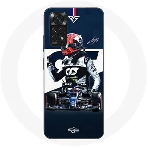 Coque pour Xiaomi Redmi Note 11 4G Formule 1 Max Verstappen Pilote automobile F1 Bleu Maniacase pas cher