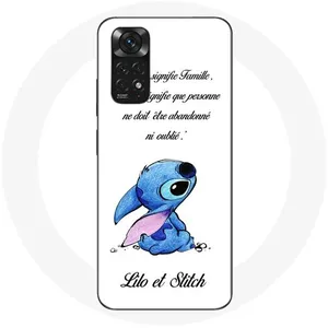 MANIACASE Coque - Xiaomi - Redmi Note 11S - Lilo et Stitch - Souple - Blanc pas cher