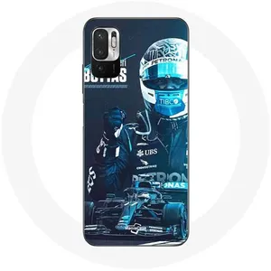 Coque pour Xiaomi Redmi Note 10T 5G Formule 1 Valtteri Bottas Pilote de F1 Noir Maniacase pas cher