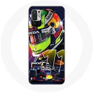 Coque pour Xiaomi Redmi Note 10T 5G Formule 1 Sergio Pérez Pilote automobile F1 Maniacase pas cher