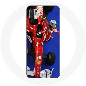 Coque pour Xiaomi Redmi Note 10 5G Formule 1 Fernando Alonso Pilote automobile F1 Rouge Maniacase pas cher