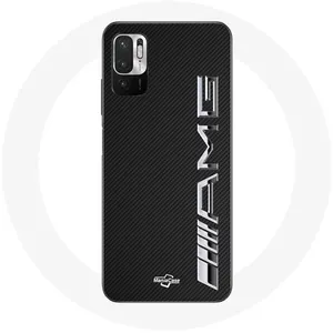 Coque pour Xiaomi Poco M3 Pro Amg Logo Carbone Texture Maniacase pas cher