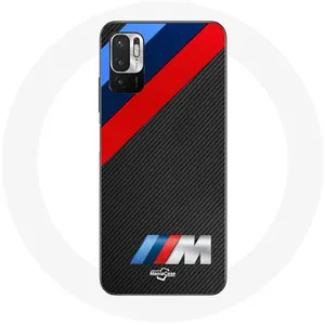 Coque pour Xiaomi Redmi Note 10 5G BMW M Logo carbone Maniacase pas cher