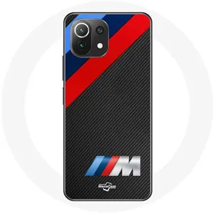 Coque pour Xiaomi Mi 11 Lite BMW M Logo carbone Maniacase
