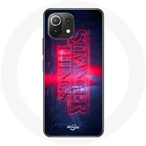 MANIACASE Coque pour Xiaomi Mi 11 Lite Stranger Things Logo Transparent Saison 4... pas cher